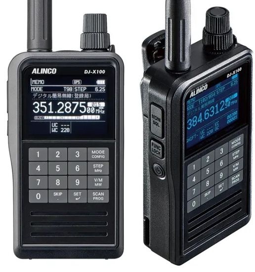 ALINCO DJ-X100T Multi-Mode Digital/ Analog Rcvr - C4FM/System Fusion, D-Star, DMR, NXDN, dPMR, FM, AM