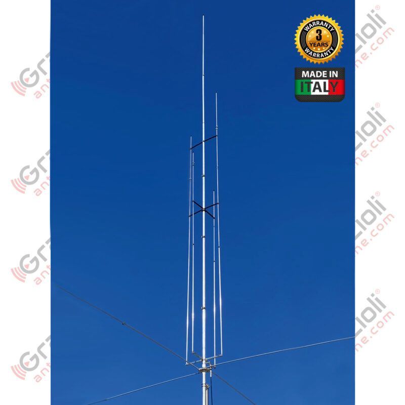 Grazioli MV6 High Power Multiband Vertical 20-6 Meters Ground Plane 3KW