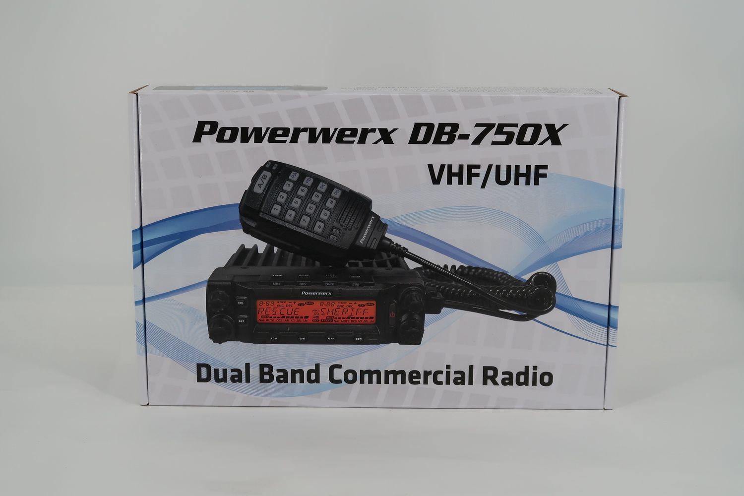 U18160 Never Used Powerwerx DB-750X VHF/UHF Dual Band Radio w/ RT Systems &amp; Extras
