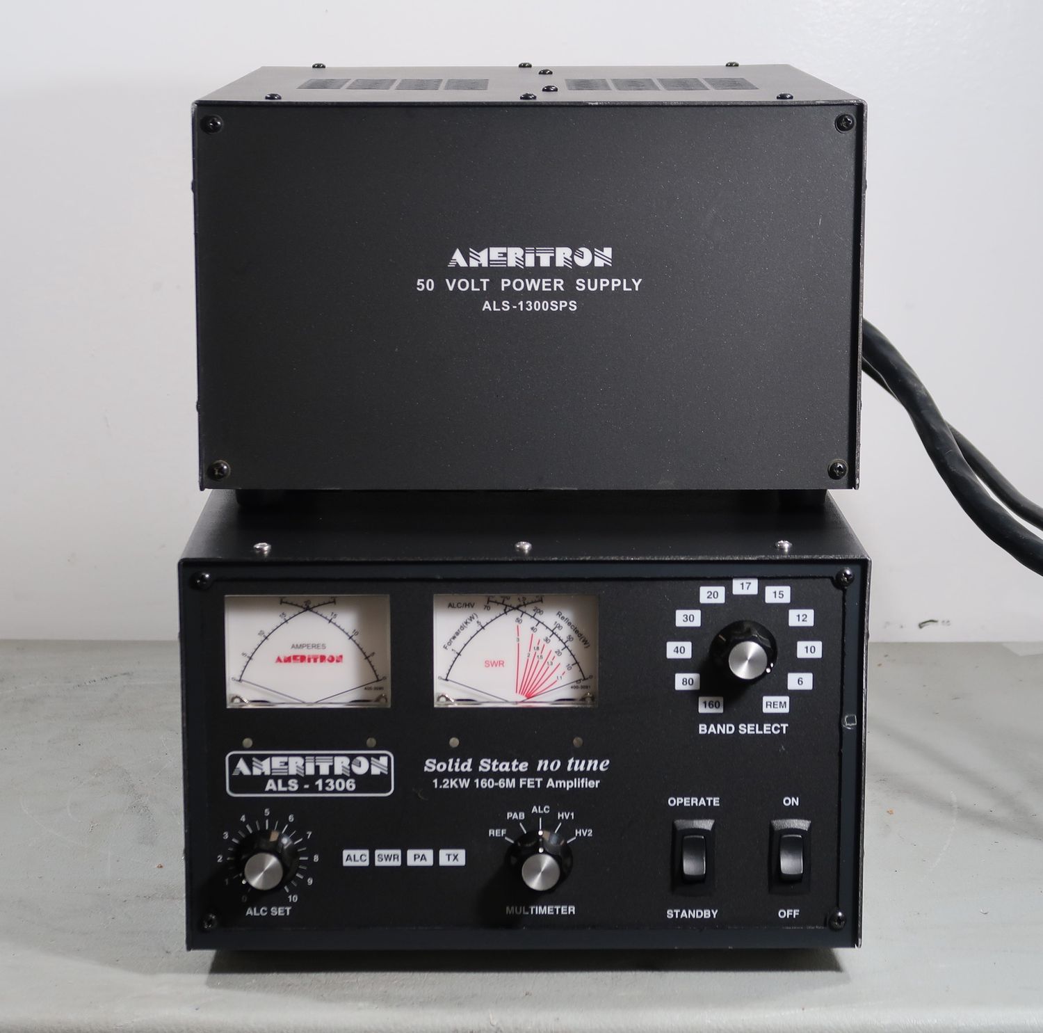 U18166 Used Ameritron ALS-1306 Solid State Amplifier w/ ALS-1300SPS Power Supply