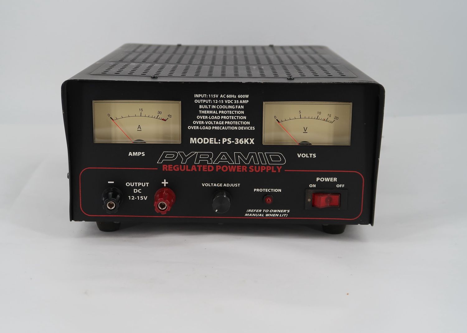 U18183 Used Pyramid PS-36KX Regulated 35 Amp Power Supply