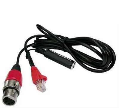 Heil CC-1-KM Straight Microphone Cable XLR4 to Kenwood Modular (8ft)