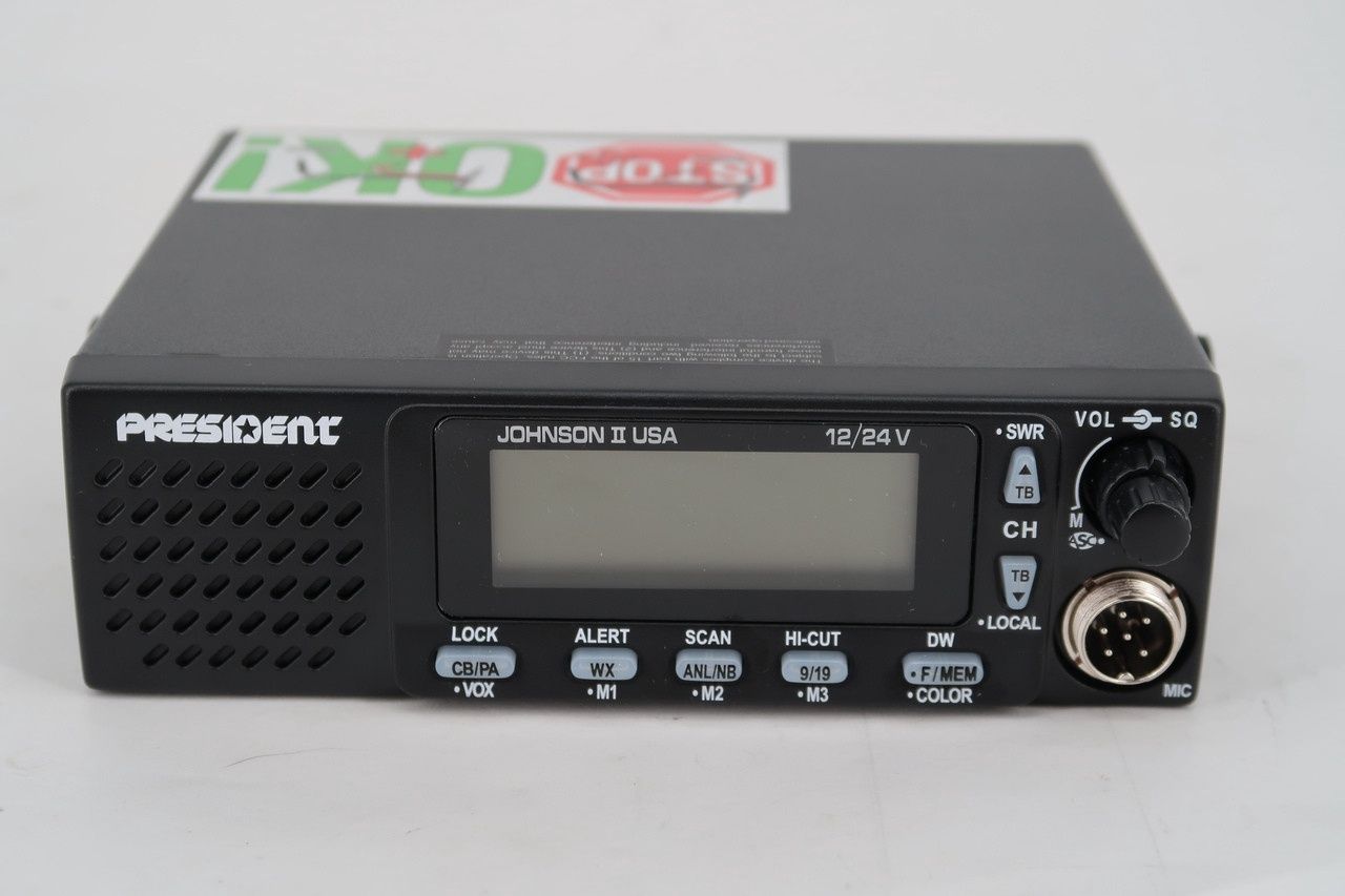 U17501 Used President Johnson II USA 40 Channel CB Transceiver