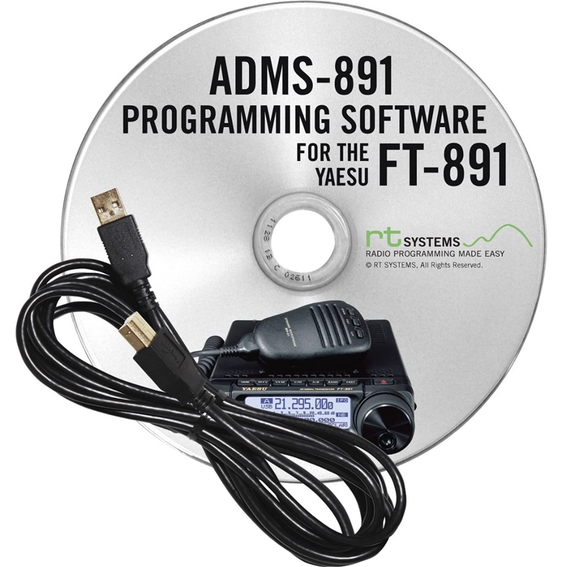 RT Systems ADMS-891 Programming Software and RT-42 cable for the Yaesu FT-891