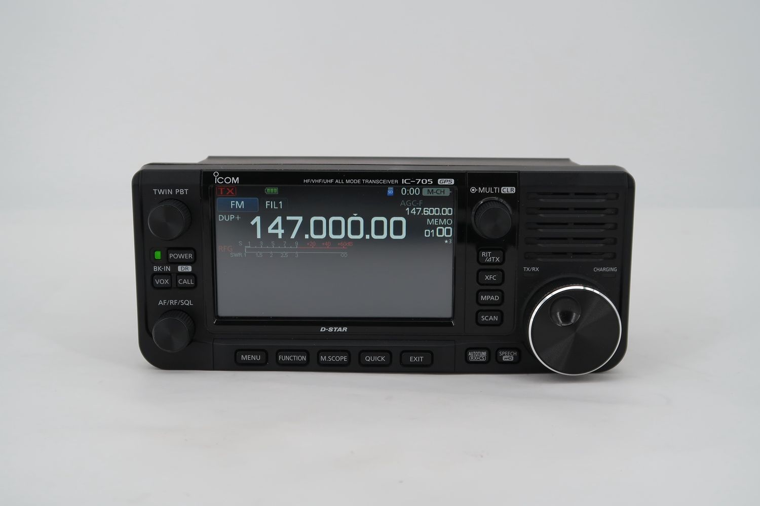 U18210 Used ICOM IC-705 Portable All-Mode Transceiver Radio Lot with MANY Items