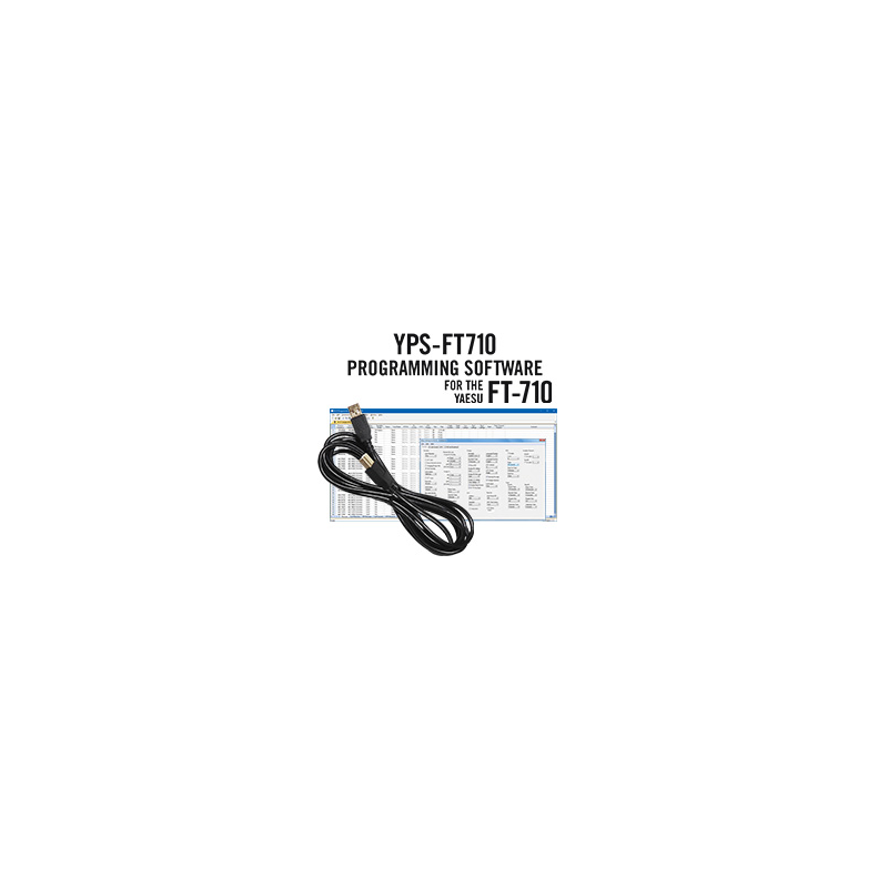 RT Systems YPS-FT710 Programming Software and USB cable for the Yaesu FT-710 YPS-FT710 Programming Software and USB Cable for the Yaesu FT-710*
