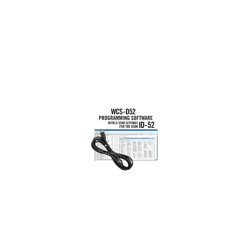 RT Systems WCS-D52 Programming Software and USB cable for the Icom ID-52*
