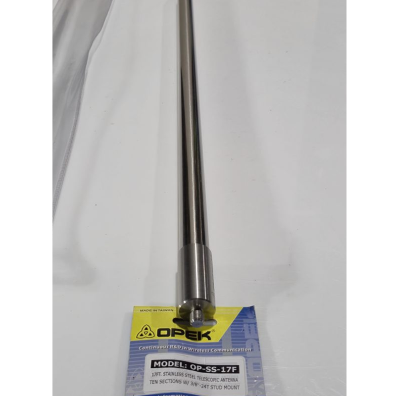 OPEK OP-SS-17F 17FT Stainless Steel Telescopic Antenna