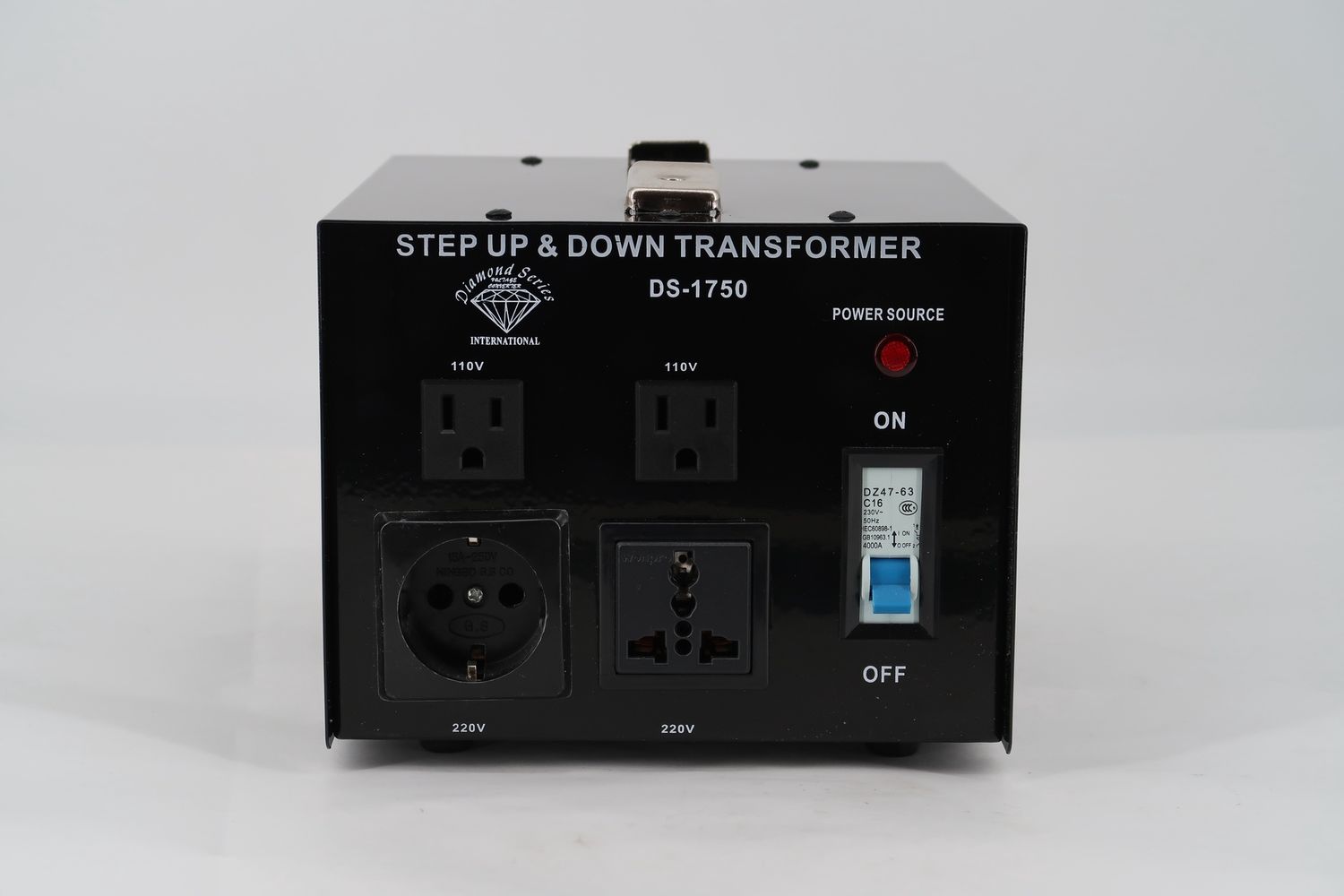 U18273 Used Diamond Series DS-1750 Step Up &amp; Down Transformer