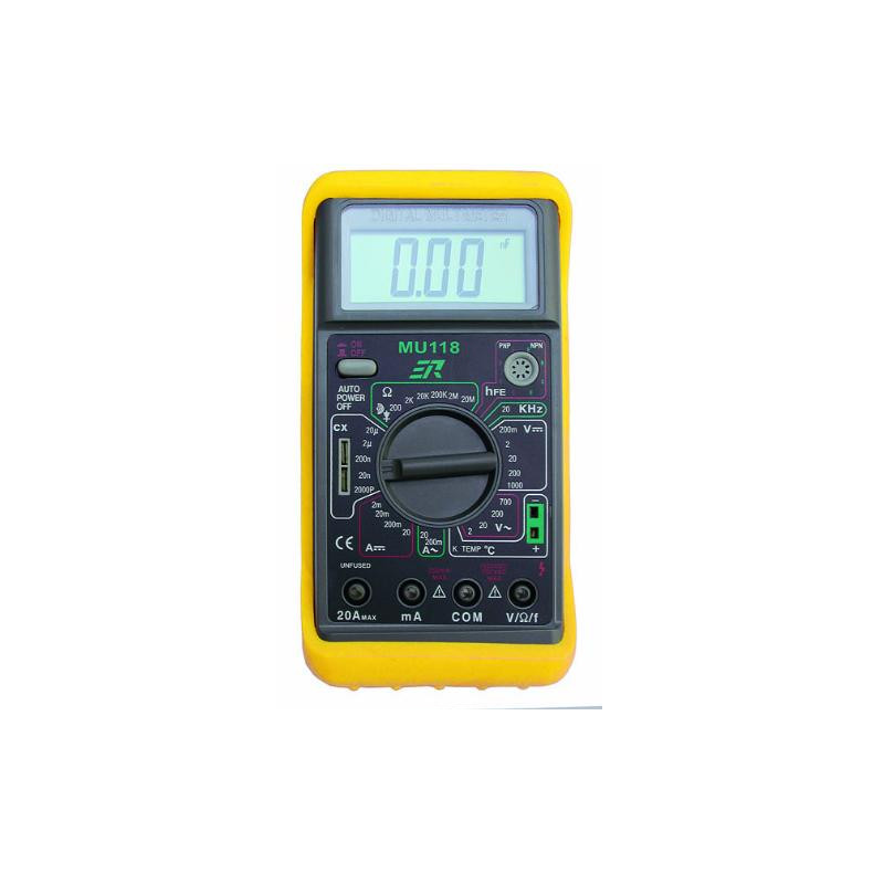 Rolls MU118 Digital Multimeter with Frequency Measurement and Temperature Sensor