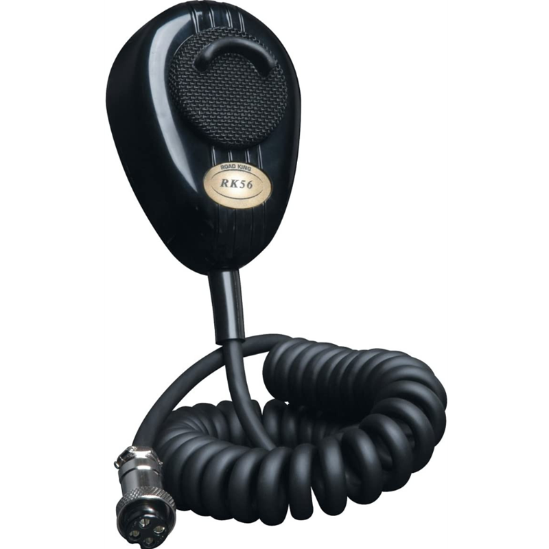 Road King RK56B Black 4-Pin Dynamic Noise Canceling CB Microphone