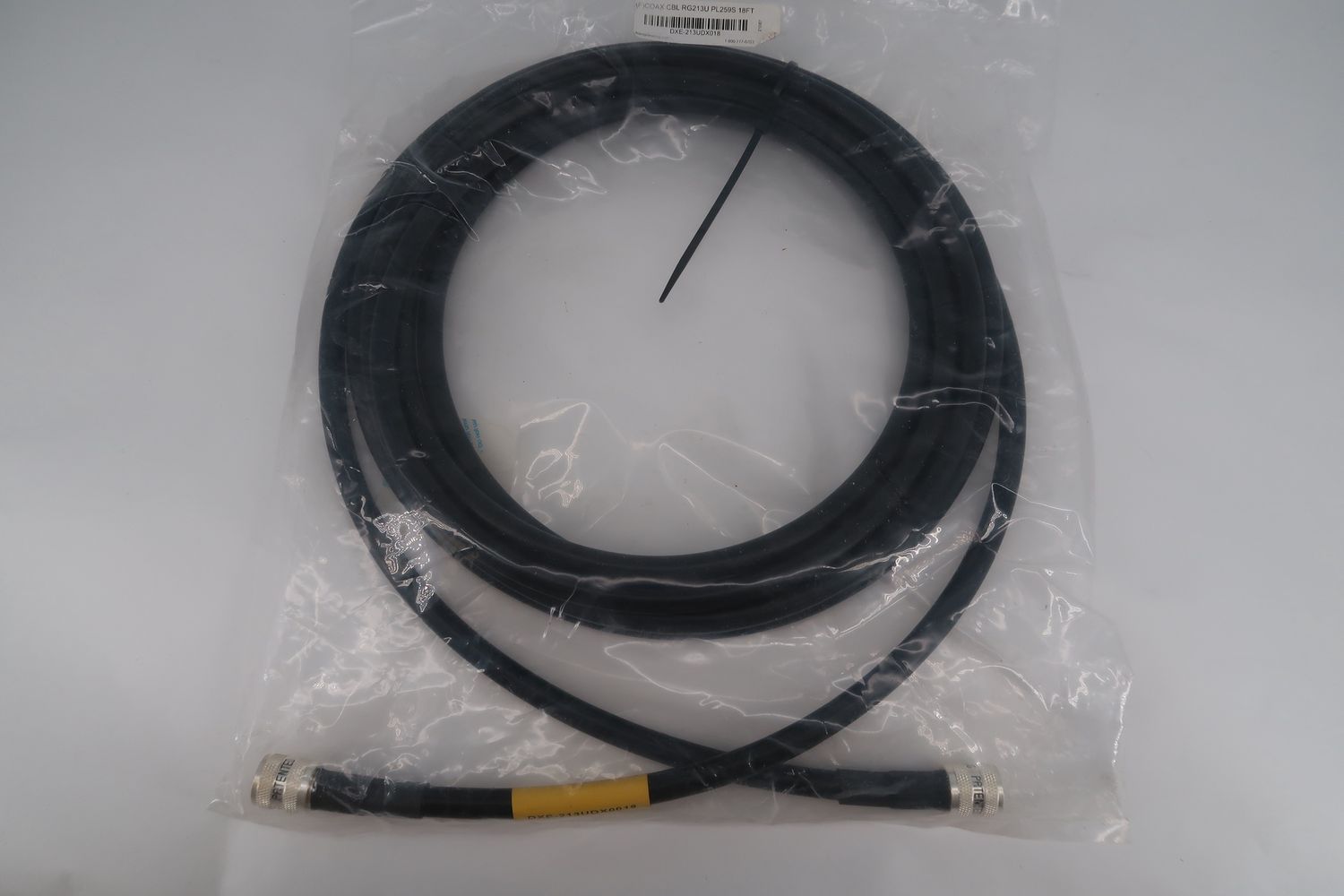 U18322 Never Used DXE-213UDX018 Coax Cable RG213U 18FT Cable