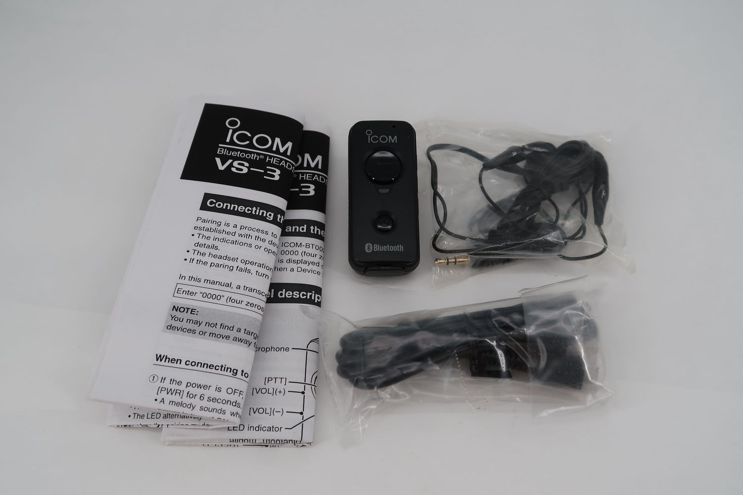 U18329 Used ICOM VS-3 Bluetooth Headset