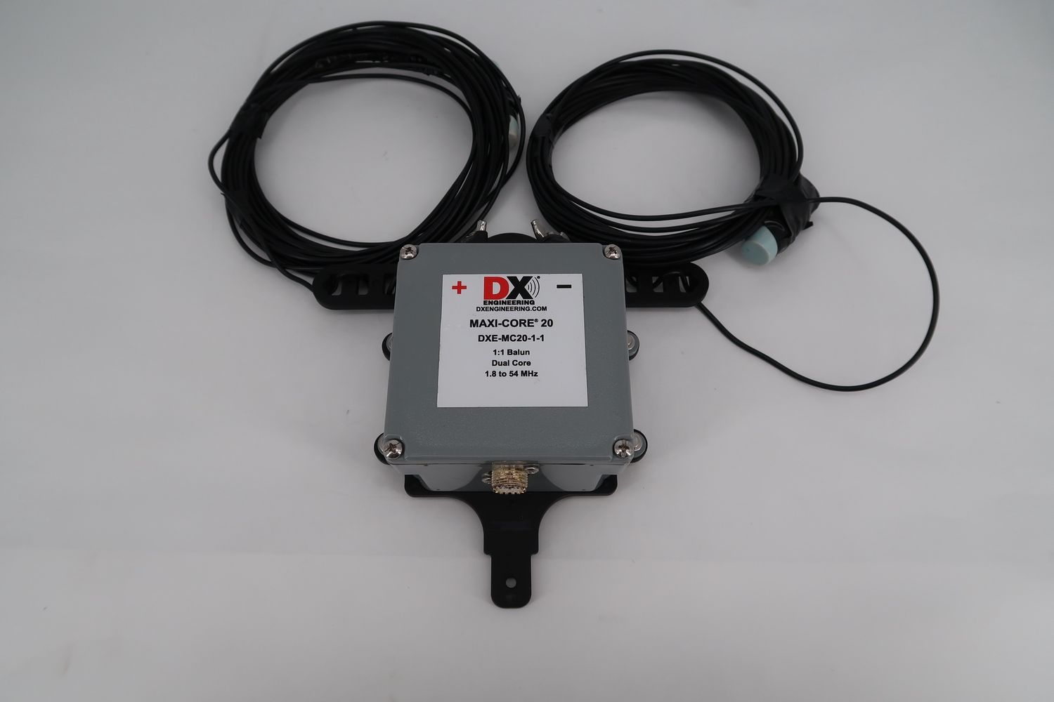 U18351 Used  DXE MC20-1-1 Dual Core 1:1 Balun 1.8-54MHz w/ Wire Antenna