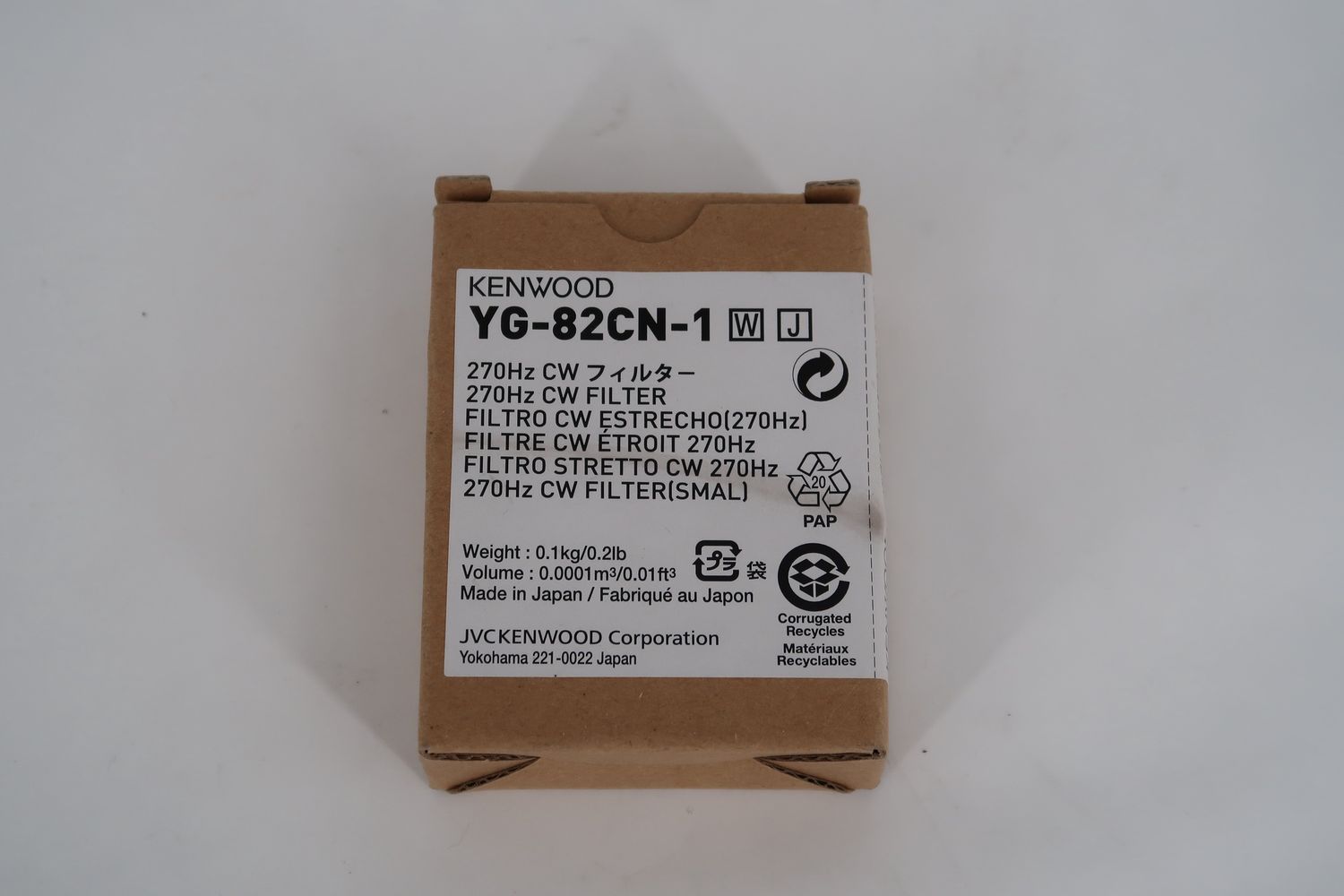 U18370 Never Used Kenwood YG-82CN-1 270Hz CW Filter For TS-890