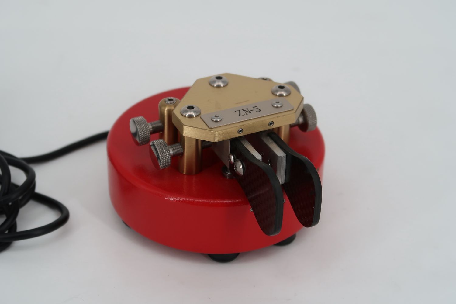 U18372 Used N3ZN Keys ZN-5 Iambic Key (Red/Brass Finish)