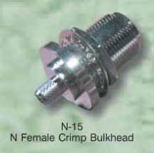 N-15 N Female Bulkhead Crimp