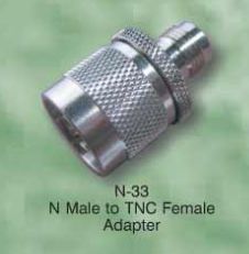 N-33 N Male to TNC Female Adapter