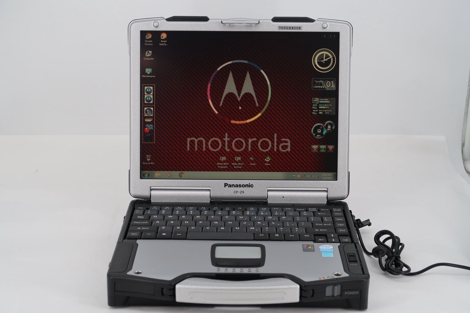 U18376 Used Panasonic CF-29 Toughbook Rugged Laptop w/ Radio Programming Software Installed (NO Charger)