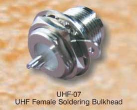 UHF-07 UHF Female Soldering Bulkhead