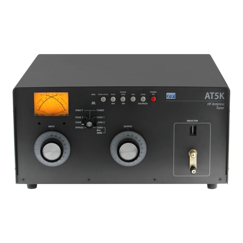 Palstar AT5K 1.8 - 30 MHz T-Match Antenna Tuner - 160 - 10 Meters - 3500 Watts - Cross Needle Meter