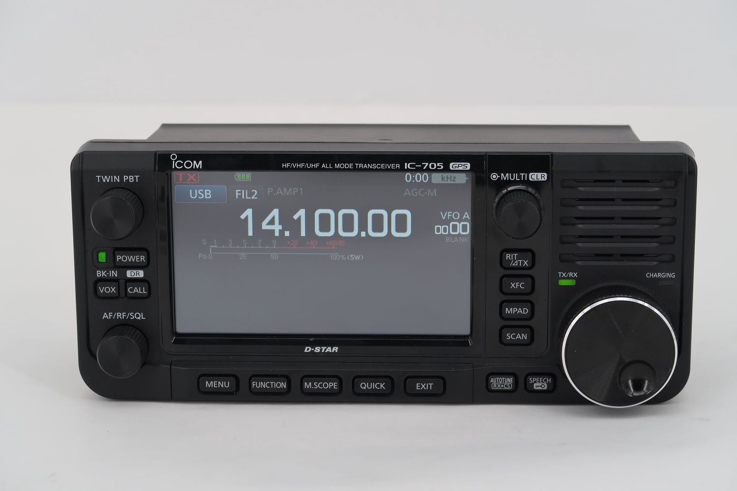 U18403 Used ICOM IC-705 Portable All-Mode Transceiver w/ Windcamp Accessories