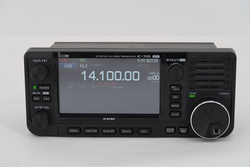 U18403 Used ICOM IC-705 Portable All-Mode Transceiver w/ Windcamp