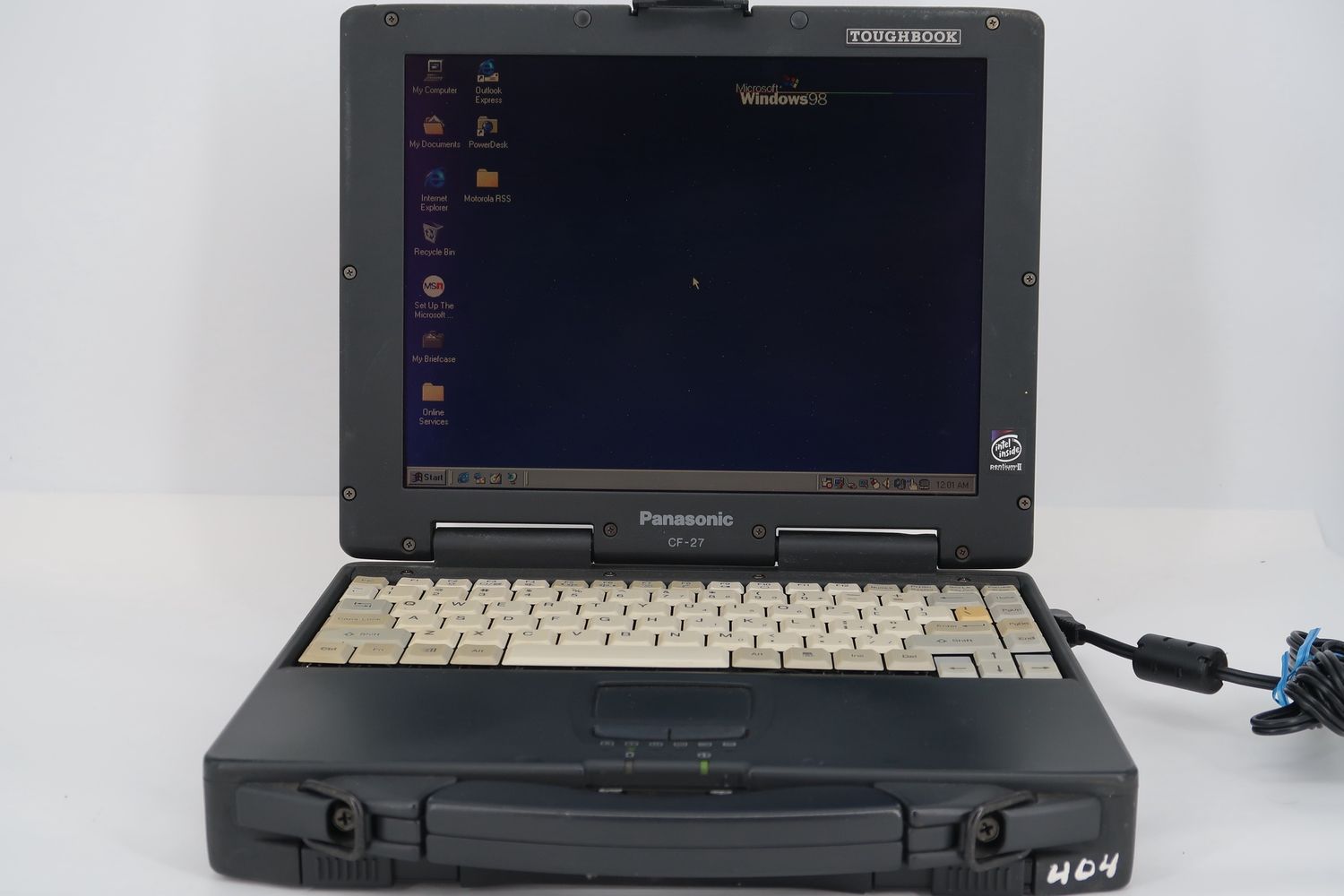 U18428 Used Panasonic CF-27 Toughbook Rugged Laptop w/ Radio Programming Software