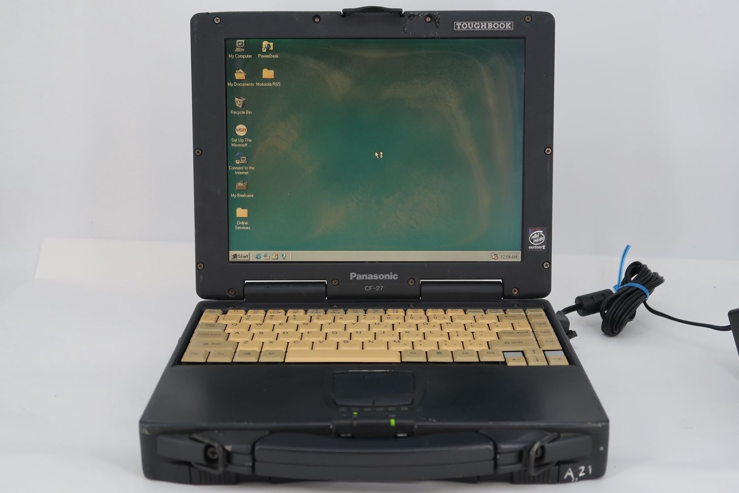 U18427 Used Panasonic CF-27 Toughbook Rugged Laptop w/ Radio Programming Software