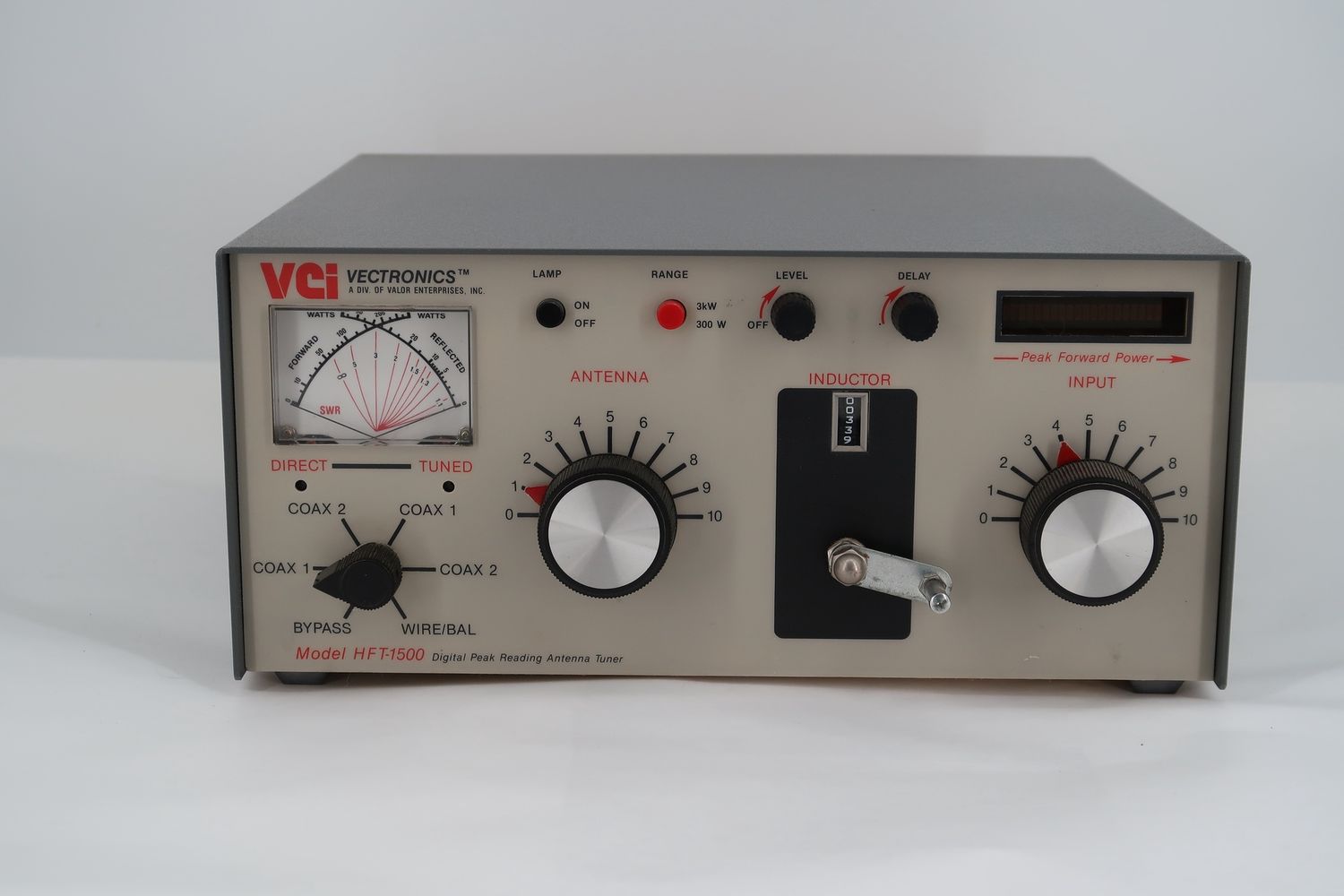 U18436 Used Vectronics HFT-1500 Digital Peak Reading Antenna Tuner