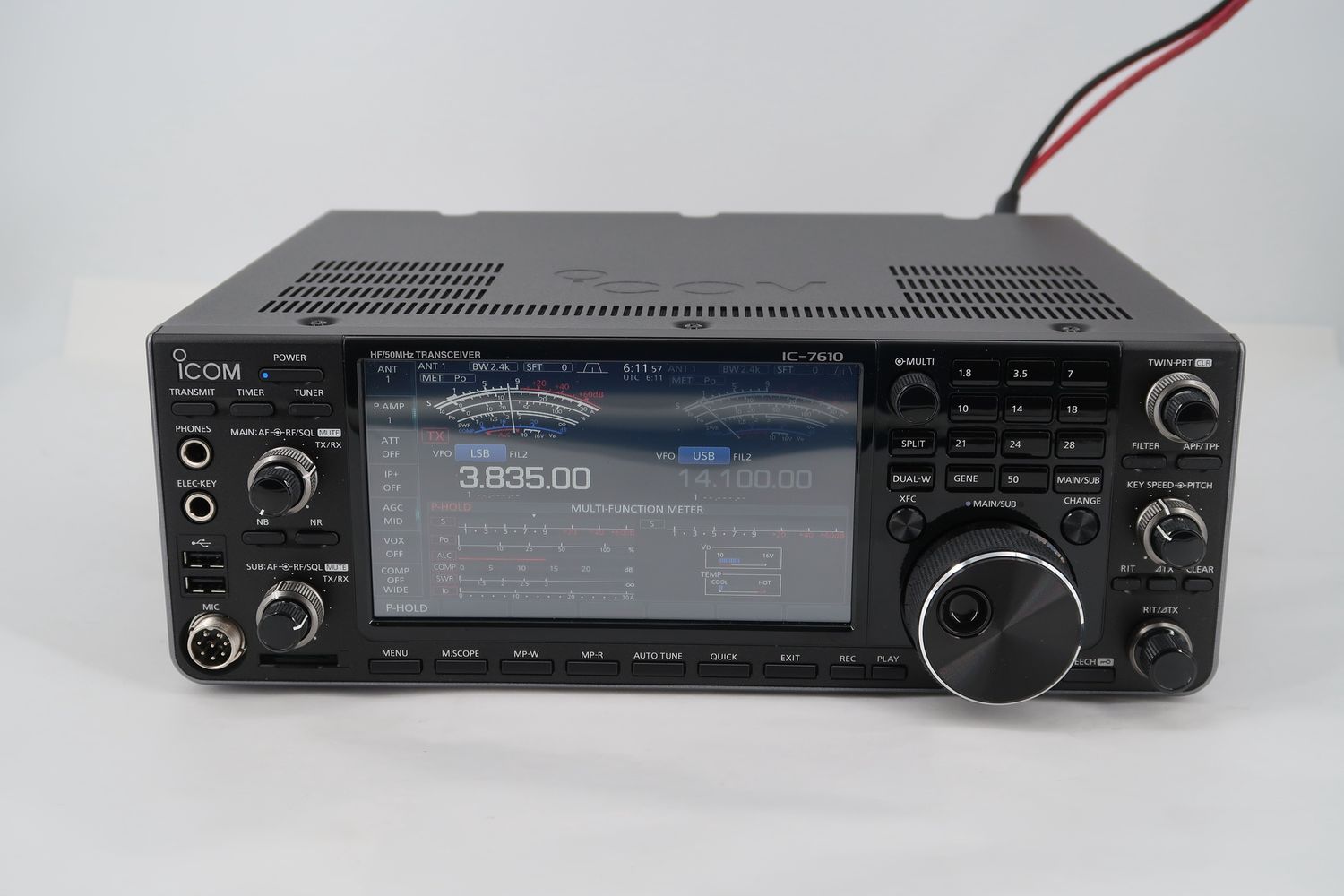 U18514 Used ICOM IC-7610 HF/50MHz All Mode Transceiver *with issue, no warranty on video out
