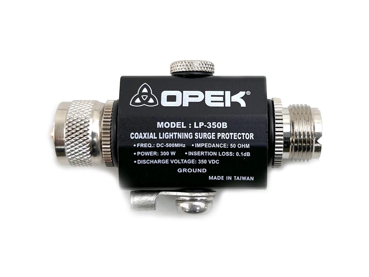 OPEK LP-350B Coaxial Lightning Surge Protector PL-259 to SO-239 300 watt