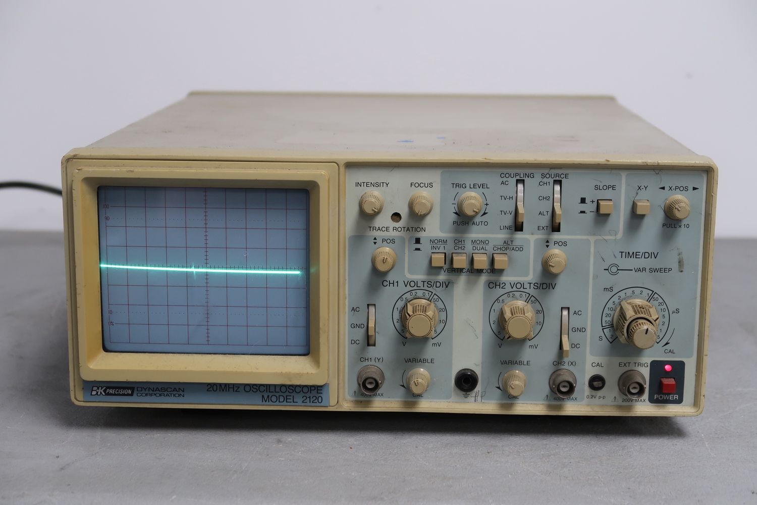 U18561 Used BK Precision Model 2120 20MHz Oscilloscope