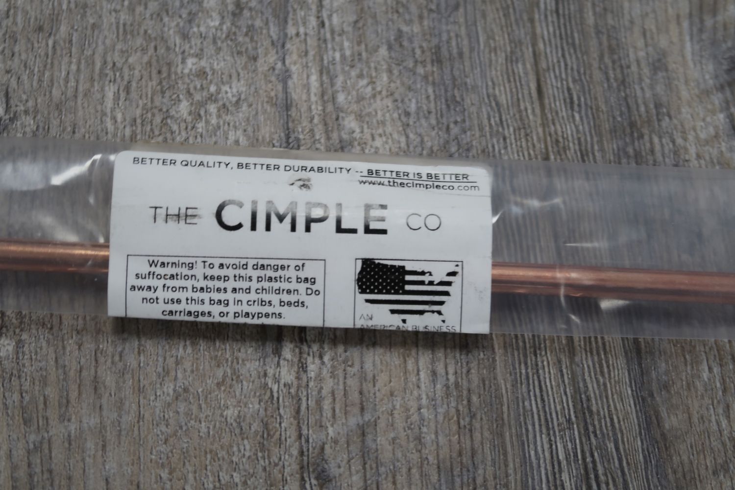 U18580 Never Used Cimple CMP-GRND-ROD-3_8-CCS-4F 4ft Copper Ground Rod