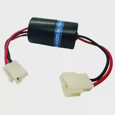 12 Volt Power TVP-LNF-OEM DC Inline Alternator Noise Filter with T-Type Connectors for VHF/UHF Mobile Radios