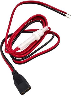 TruckSpec TSPSCBH-3 3 Pin 2 Wire 16 Gauge CB Power Harness with in-Line Fuse Holder