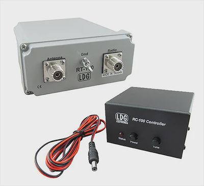 LDG RT-100 Watt Remote Mount Tuner and RC-100 Control Unit RT/RC-100