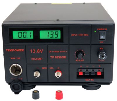 TekPower TP1830SB DC Adjustable DC Power Supply 1.5-15V 30A with Digital Display (Linear Type)