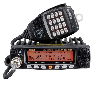 ALINCO DR-138TMKII 2M FM Mobile Transceiver Wideband FM Aviation RX 70 WATTS
