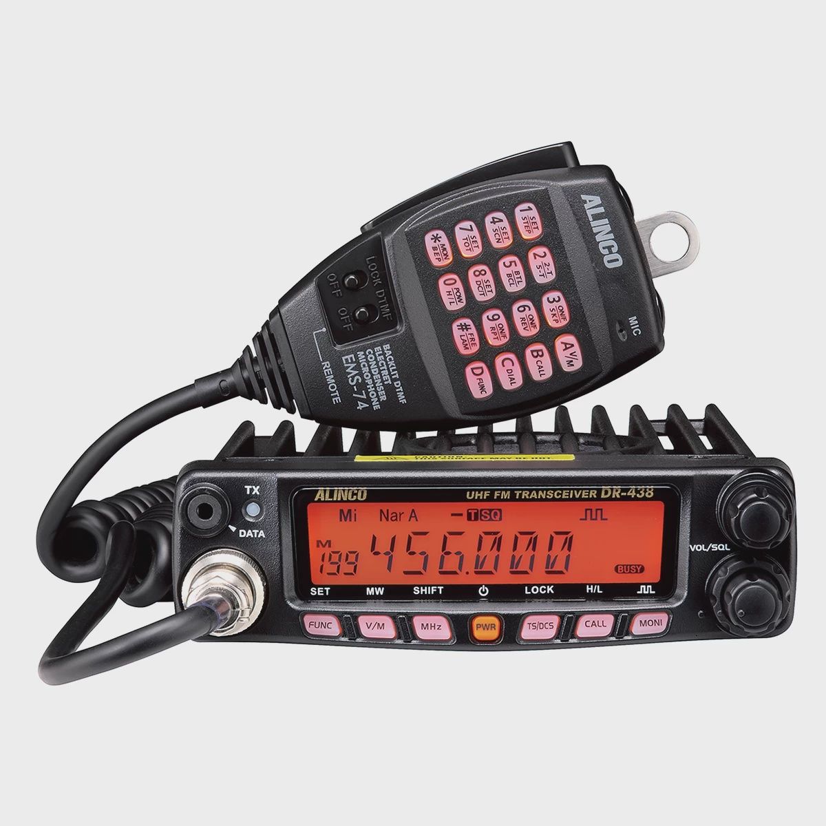 ALINCO DR-438T 200 ch UHF 45 Watt Transceiver 400 - 470 MHZ - Part 90 GMRS Ham Software Required