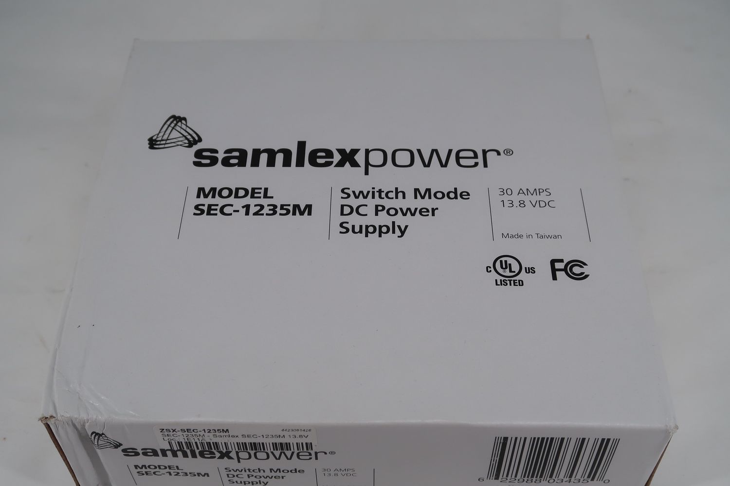 U18745 Never Used SamlexPower SEC-1235M Switching DC Power Supply