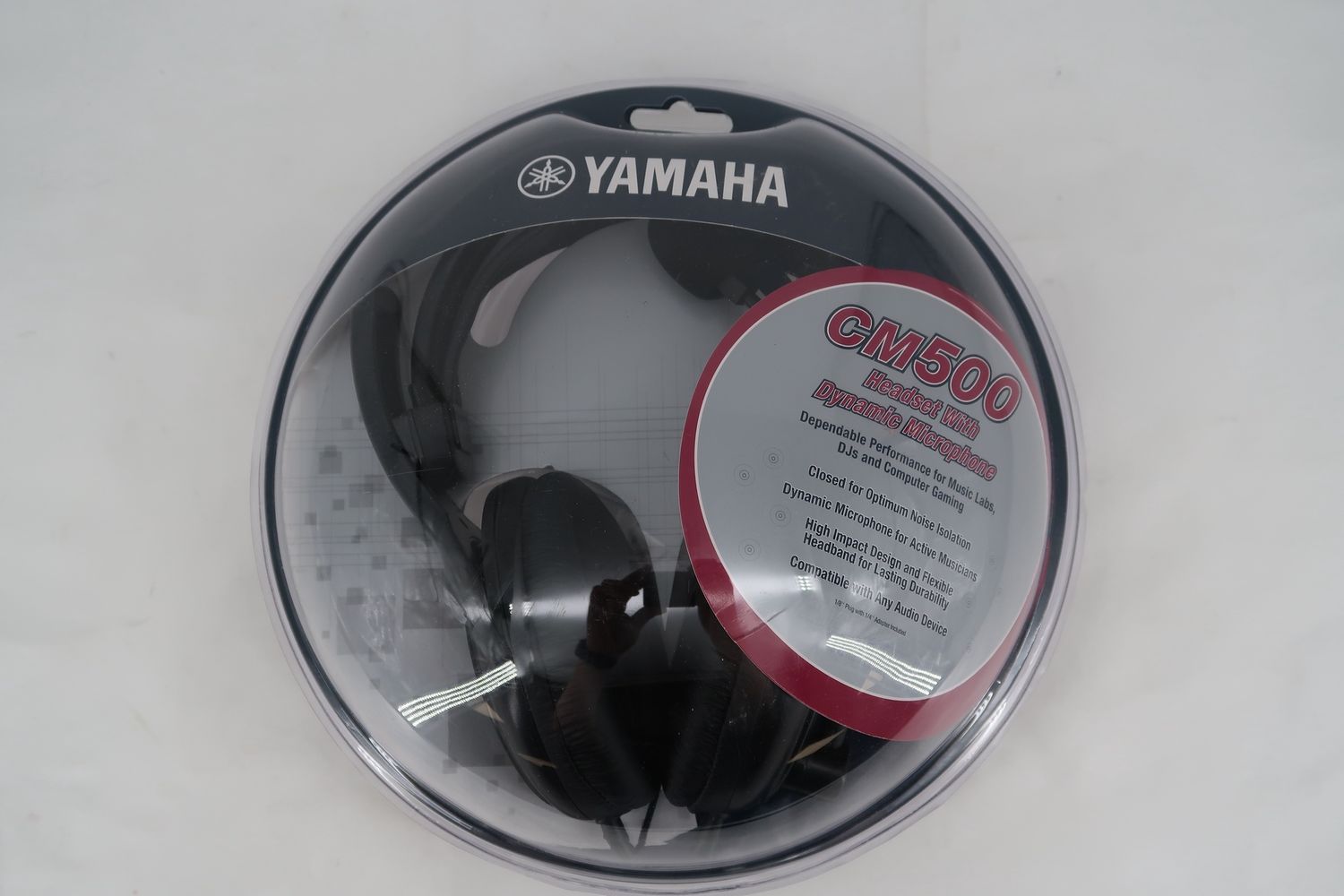 U18781 Never Used Yamaha CM500 Wired Headset w/ Dynamic Mic