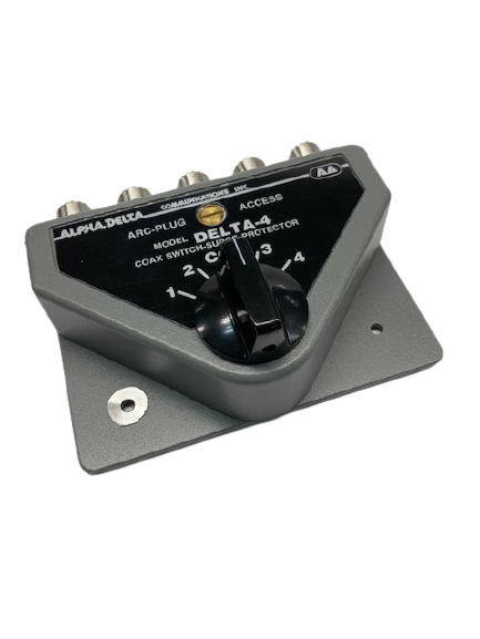 ALPHA-DELTA DELTA-4B Coaxial Switch 4 Position 500 MHz UHF Female SO239 Connectors New Style