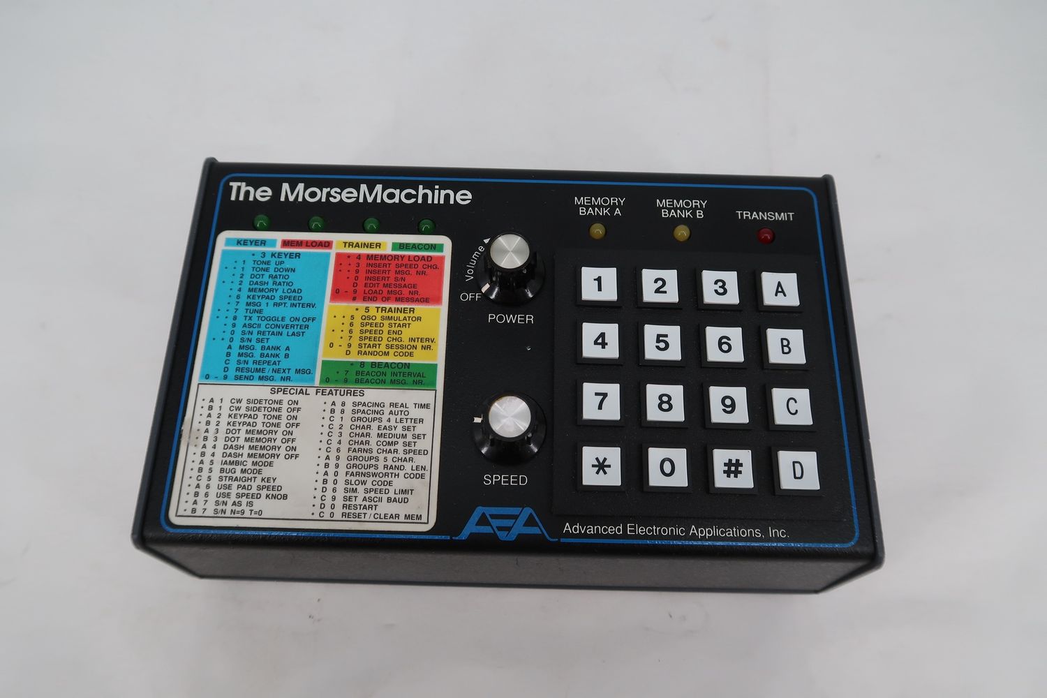 U18849 Used AEA Morse Machine MM-3 High Performance Keyer