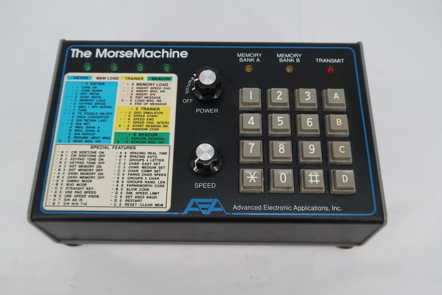 U18850 Used AEA Morse Machine MM-3 High Performance Keyer