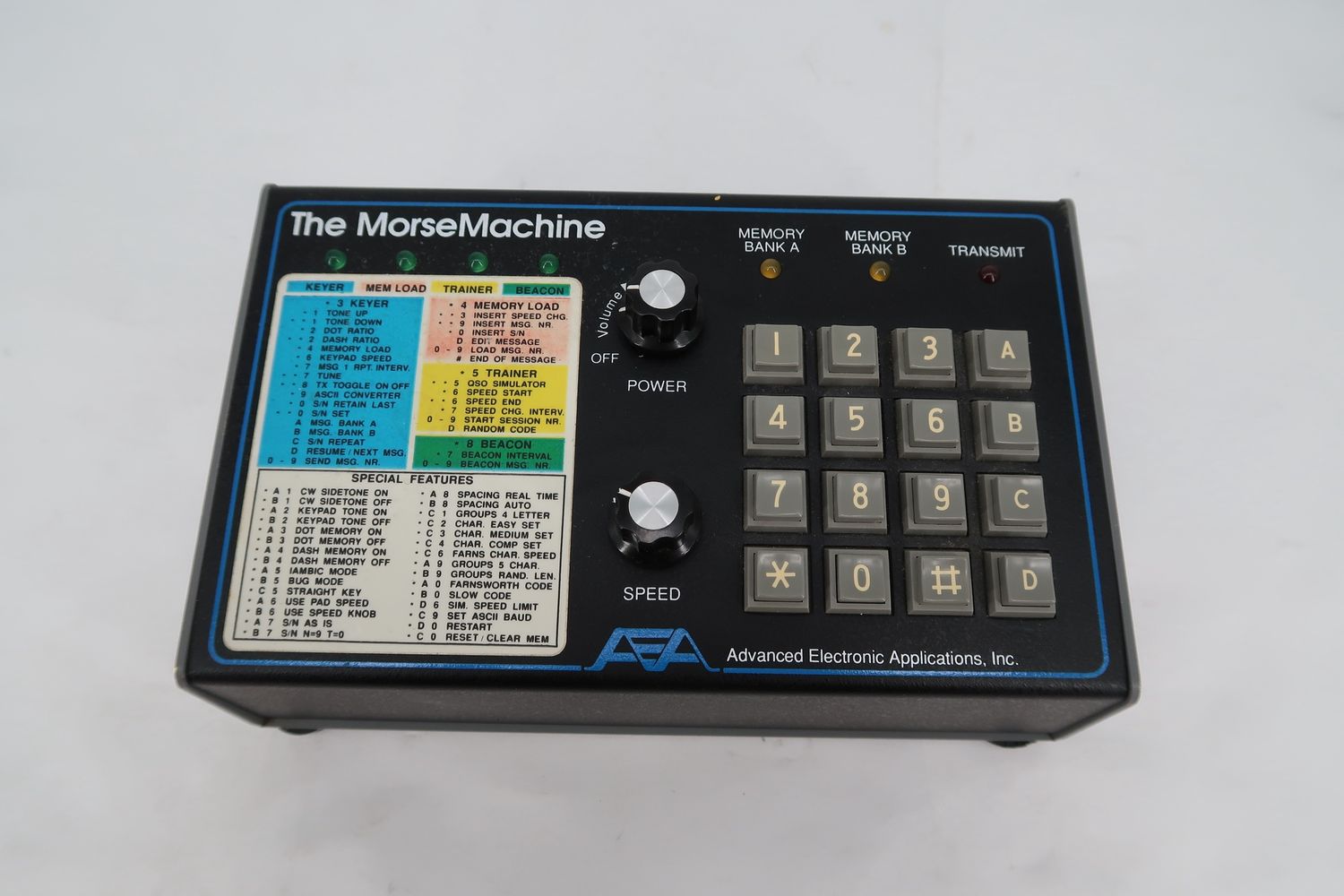 U18853 Used AEA Morse Machine MM-3 High Performance Keyer