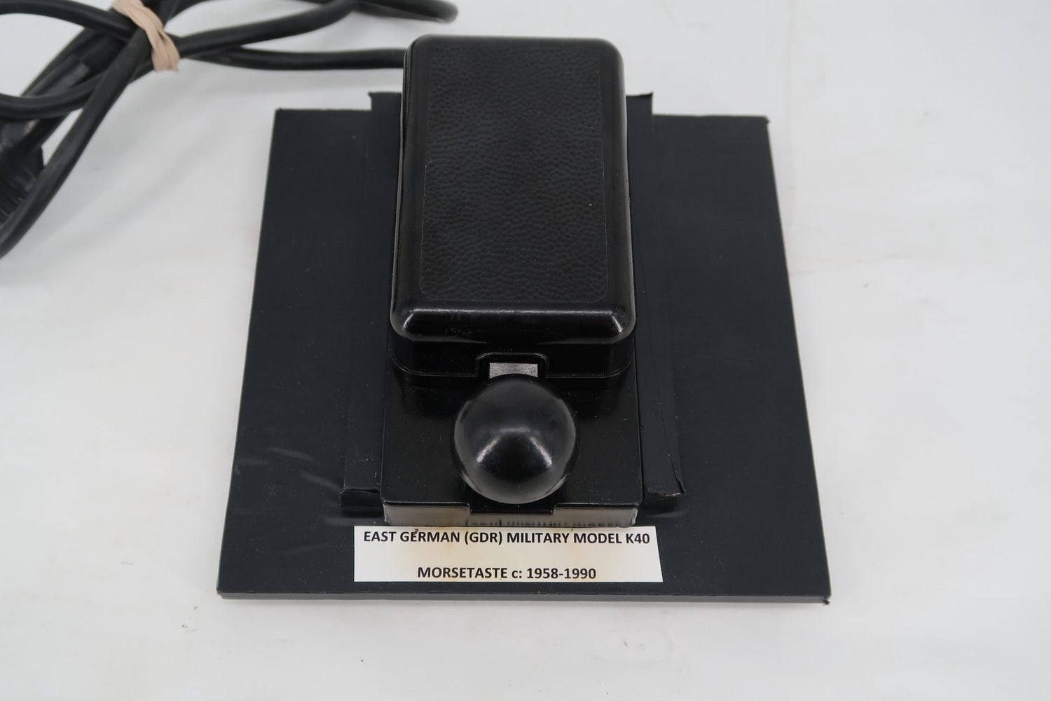 U18856 Used Morsetaste Model K40 East German Military Straight Key (c. 1958-90)