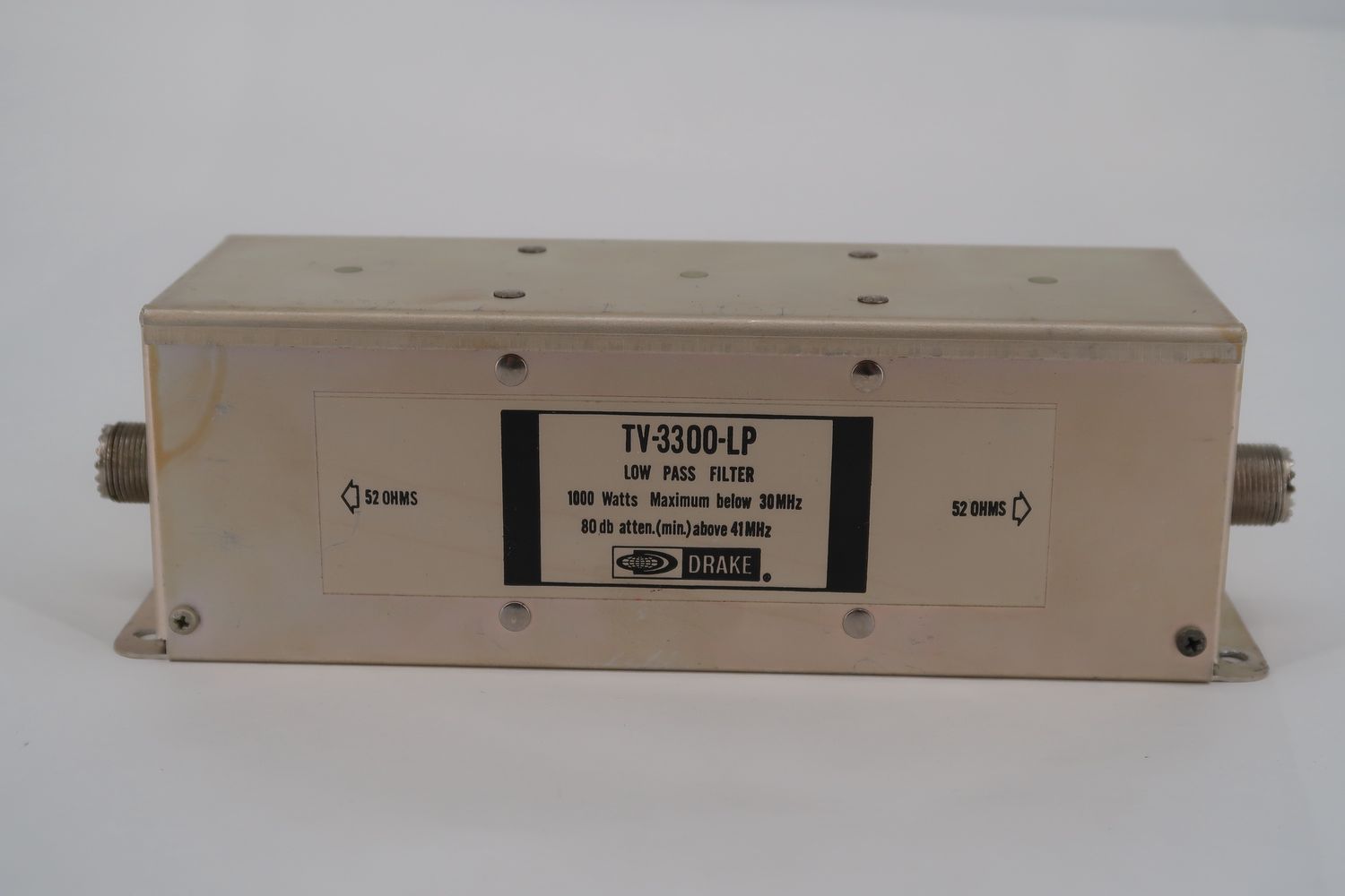 U18875 Used R.L. Drake TV-3300-LP Low Pass Filter in Box