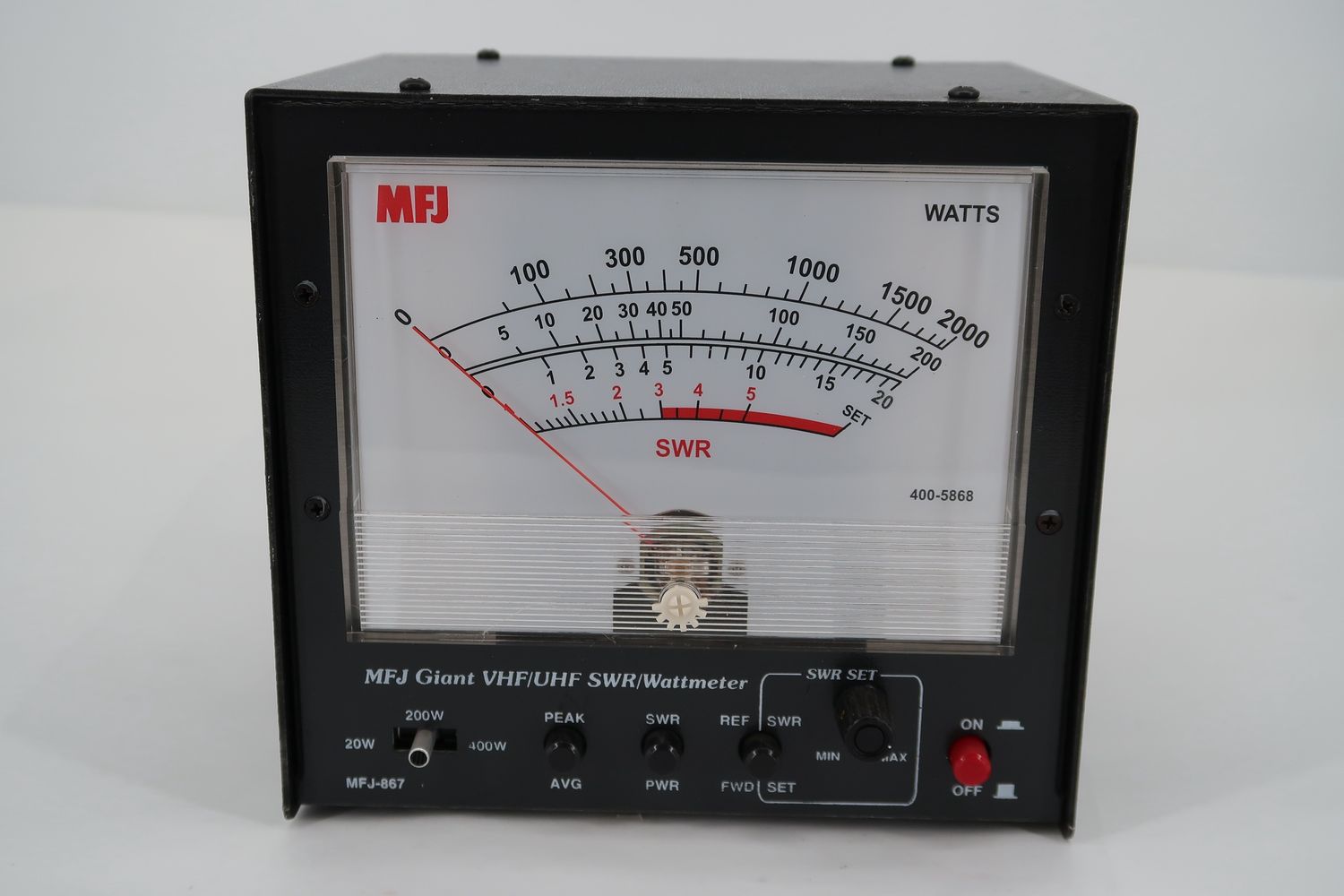 U18941 Used MFJ-867 Giant VHF/UHF SWR/Wattmeter