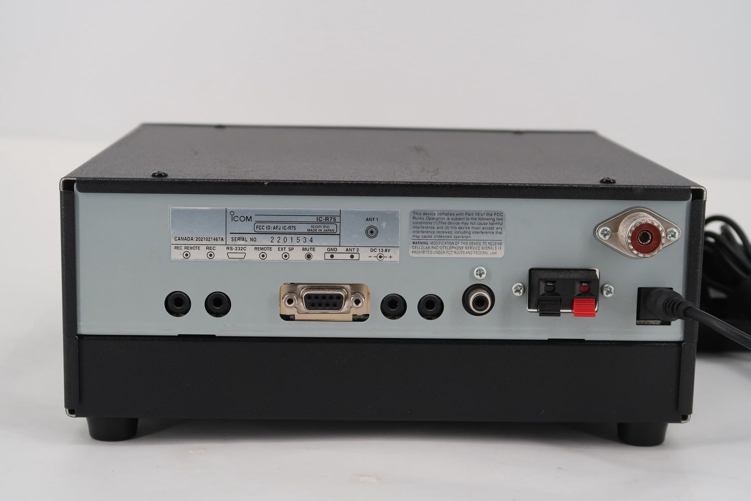 U18952 Used Icom IC-R75 All-Mode Communications Receiver w/ DSP